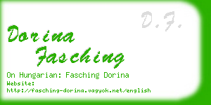 dorina fasching business card